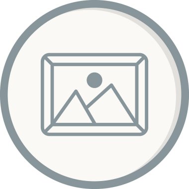 Resim modern simgesinin vektör illüstrasyonu