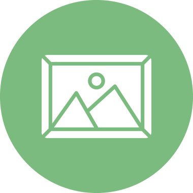 Resim modern simgesinin vektör illüstrasyonu