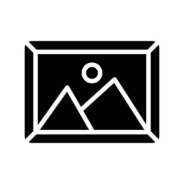 Resim modern simgesinin vektör illüstrasyonu