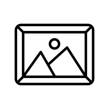 Resim modern simgesinin vektör illüstrasyonu