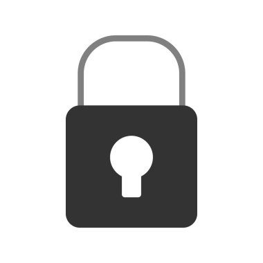 asma kilit ikon vektör çizimi