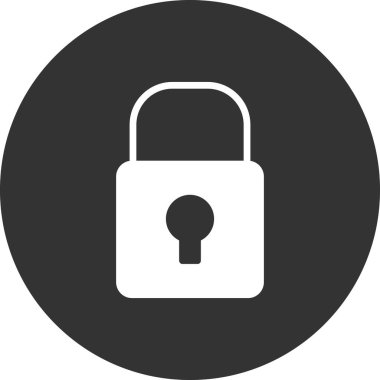 asma kilit ikon vektör çizimi