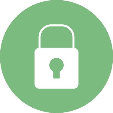 asma kilit ikon vektör çizimi