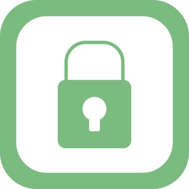 asma kilit ikon vektör çizimi