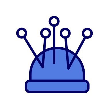 Bir Pin Yastık simgesinin vektör illüstrasyonu