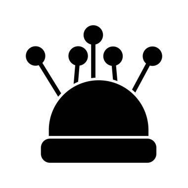 Bir Pin Yastık simgesinin vektör illüstrasyonu