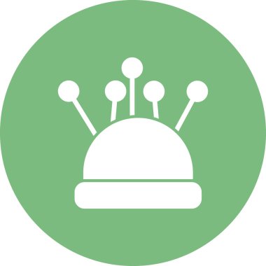 Bir Pin Yastık simgesinin vektör illüstrasyonu