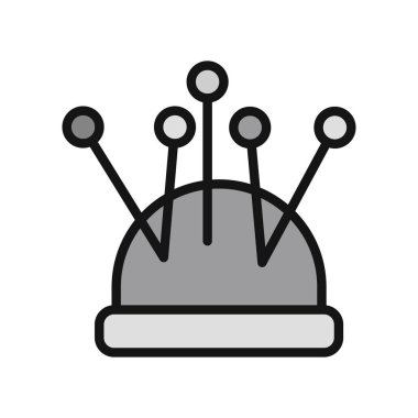 Bir Pin Yastık simgesinin vektör illüstrasyonu