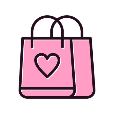 Alışveriş ikonu vektör illüstrasyonu. siyah ve beyaz resimtogram.