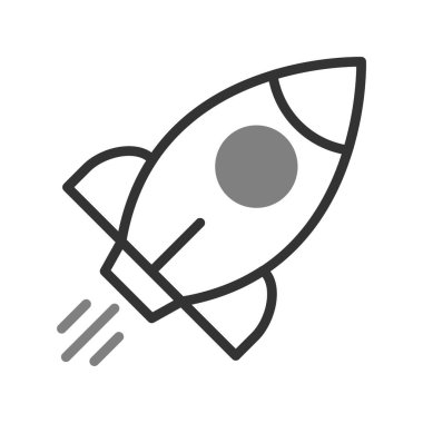 Uzay gemisi simgesi vektör illüstrasyonu