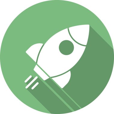 Uzay gemisi simgesi vektör illüstrasyonu