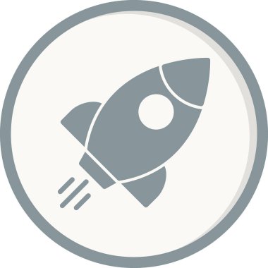 Uzay gemisi simgesi vektör illüstrasyonu