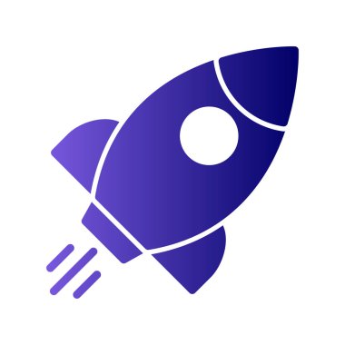 Uzay gemisi simgesi vektör illüstrasyonu