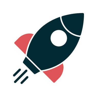 Uzay gemisi simgesi vektör illüstrasyonu