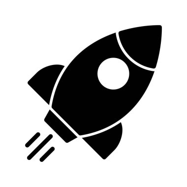 Uzay gemisi simgesi vektör illüstrasyonu