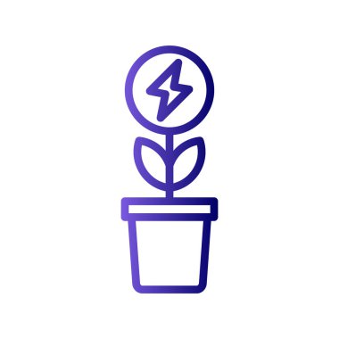 Bio Enerji Ağı simgesi, vektör illüstrasyonu 