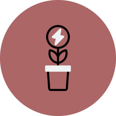 Bio Enerji Ağı simgesi, vektör illüstrasyonu 