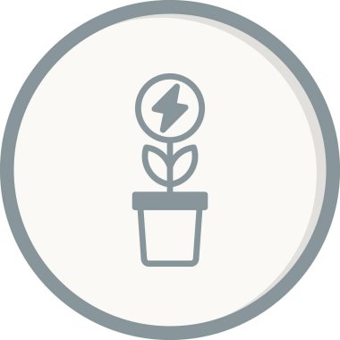 Bio Enerji Ağı simgesi, vektör illüstrasyonu 