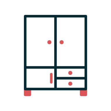 Dolap dolabı, basit vektör çizimi 