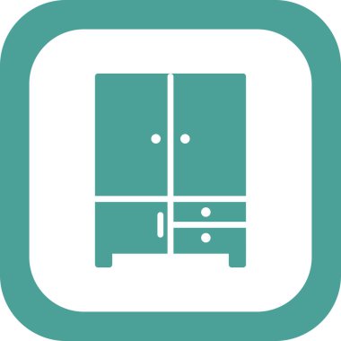 Dolap dolabı, basit vektör çizimi 