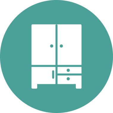 Dolap dolabı, basit vektör çizimi 