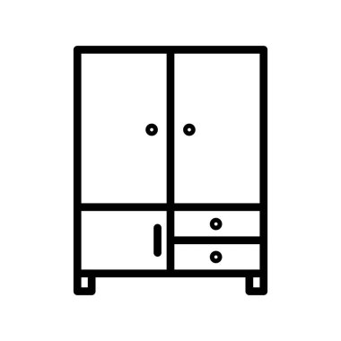Dolap dolabı, basit vektör çizimi 