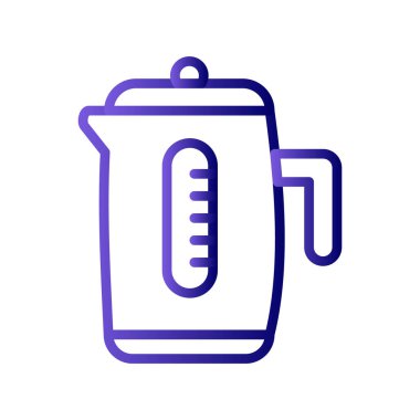 Kettle simgesi, vektör illüstrasyonu 