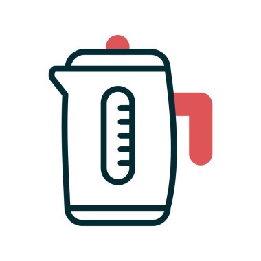 Kettle simgesi, vektör illüstrasyonu 