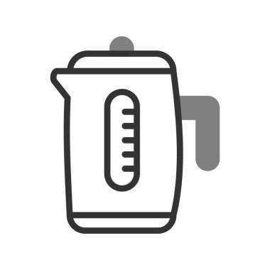 Kettle simgesi, vektör illüstrasyonu 
