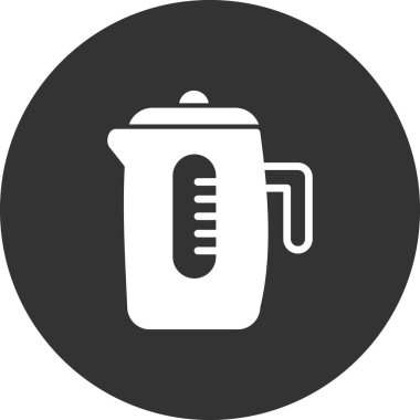 Kettle simgesi, vektör illüstrasyonu 