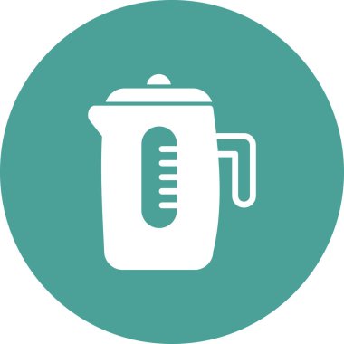 Kettle simgesi, vektör illüstrasyonu 