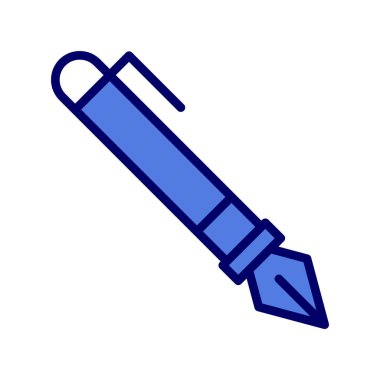 dolmakalem simgesi, vektör illüstrasyonu 