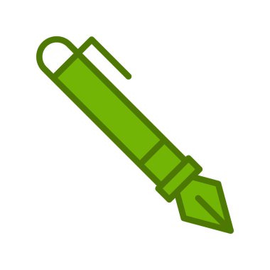 dolmakalem simgesi, vektör illüstrasyonu 