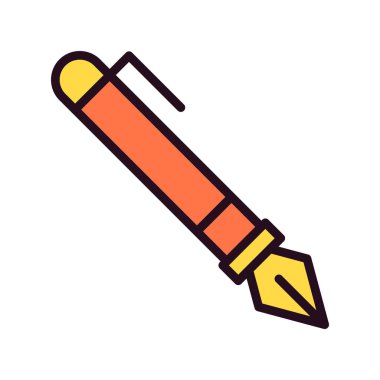 dolmakalem simgesi, vektör illüstrasyonu 