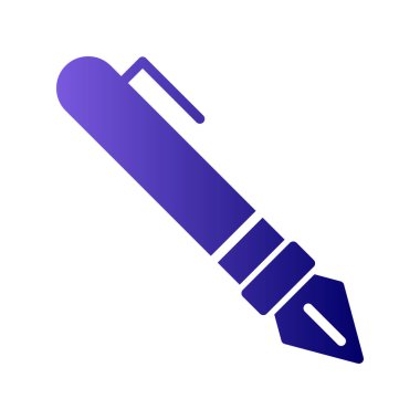 dolmakalem simgesi, vektör illüstrasyonu 