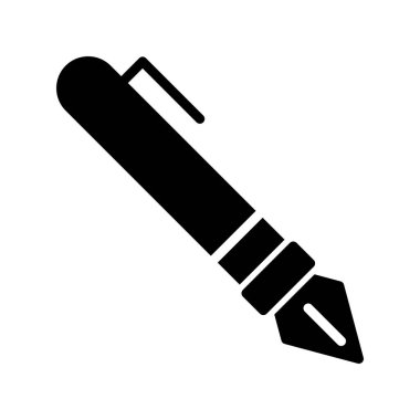 dolmakalem simgesi, vektör illüstrasyonu 