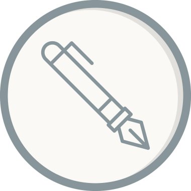 dolmakalem simgesi, vektör illüstrasyonu 