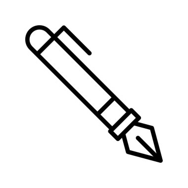 dolmakalem simgesi, vektör illüstrasyonu 