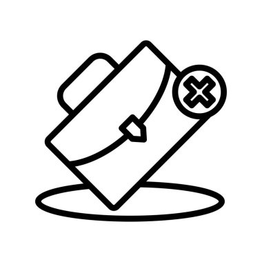  İş Kaybı konsepti, sağlık çantası simgesi, vektör illüstrasyonu 