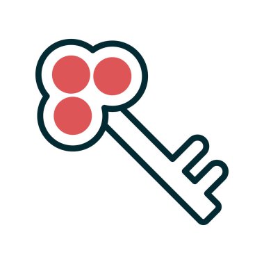 anahtar simgesi, vektör illüstrasyonu 