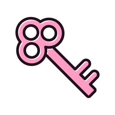 anahtar simgesi, vektör illüstrasyonu 