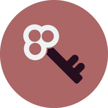 anahtar simgesi, vektör illüstrasyonu 