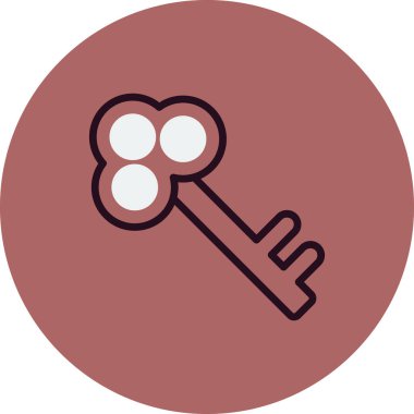 anahtar simgesi, vektör illüstrasyonu 