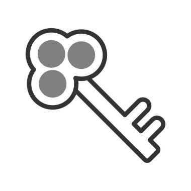 anahtar simgesi, vektör illüstrasyonu 