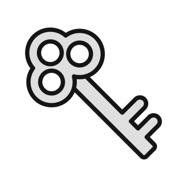 anahtar simgesi, vektör illüstrasyonu 