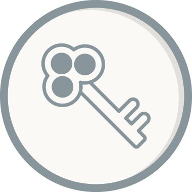 anahtar simgesi, vektör illüstrasyonu 