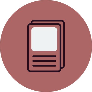 Kitap. Web simgesi vektör illüstrasyonu