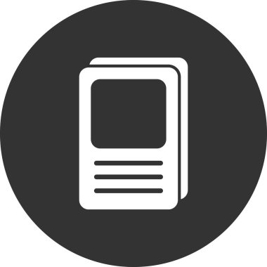 Kitap. Web simgesi vektör illüstrasyonu