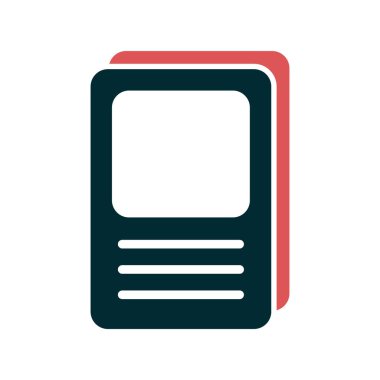 Kitap. Web simgesi vektör illüstrasyonu