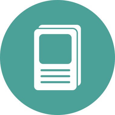 Kitap. Web simgesi vektör illüstrasyonu